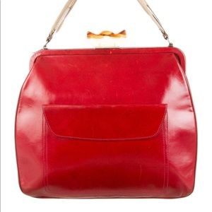Marni leather red bag